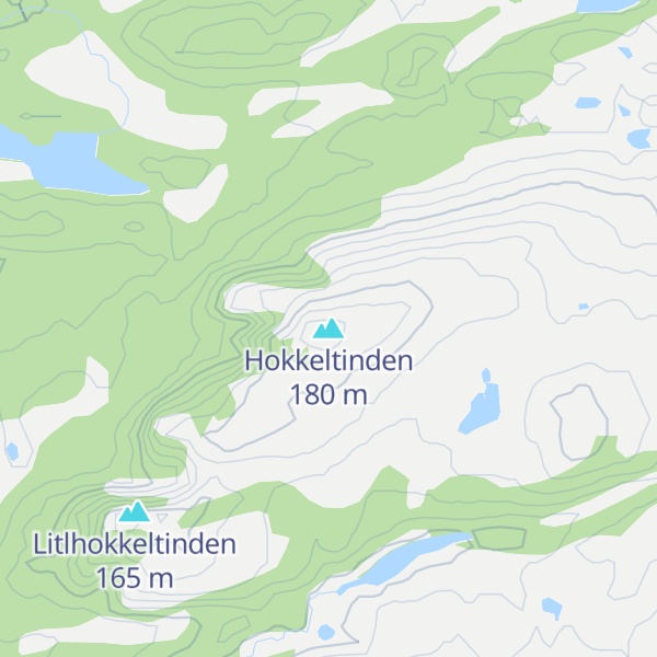 Map of Hokkeltinden