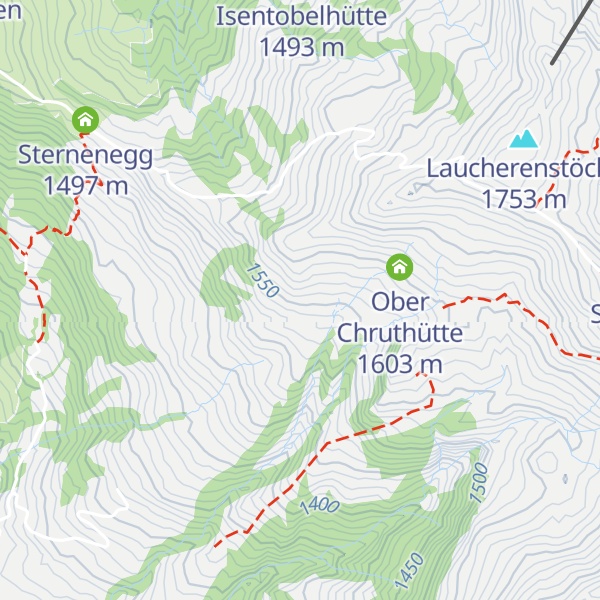 Map of Unter Chruthütte