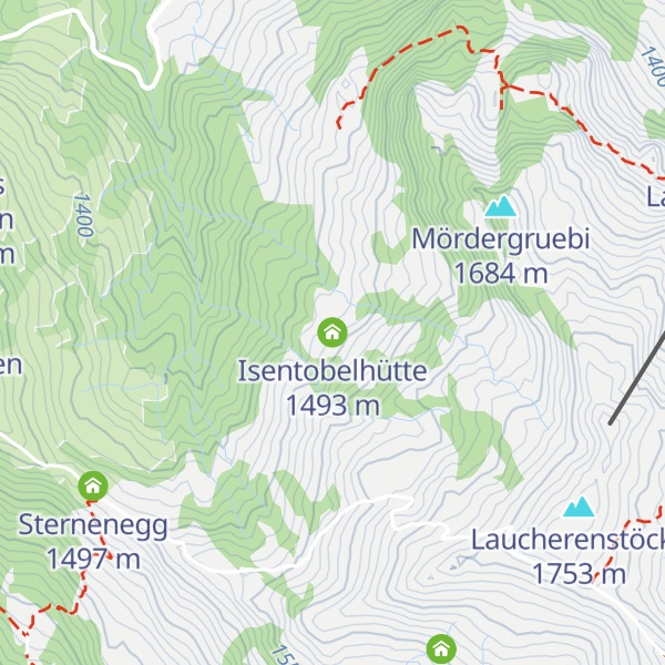 Map of Isentobelhütte