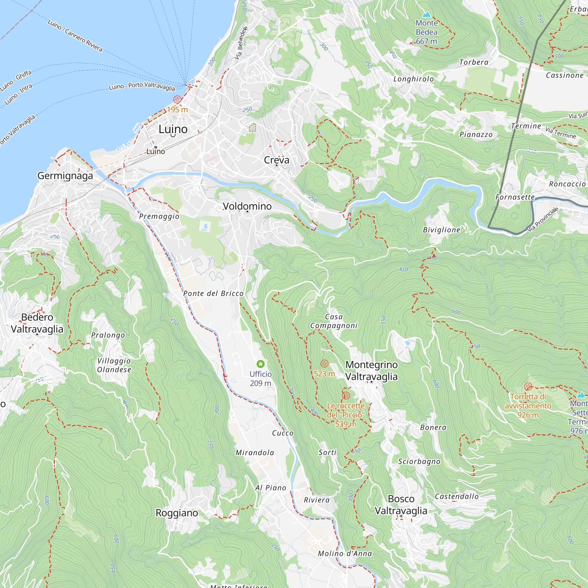 Cà Perada map