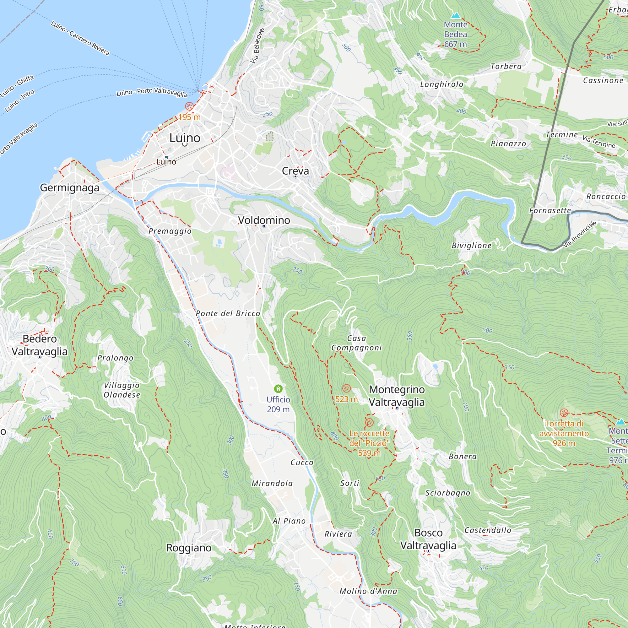 Cà Perada map