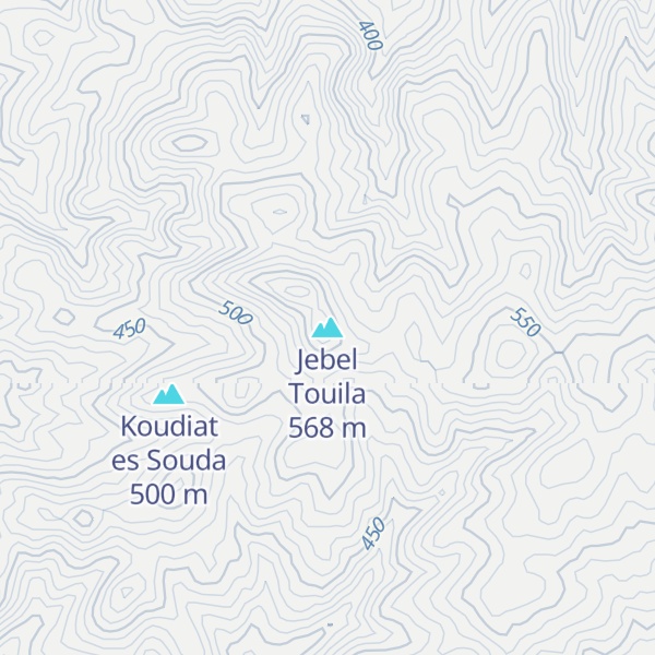Map of Jebel Touila