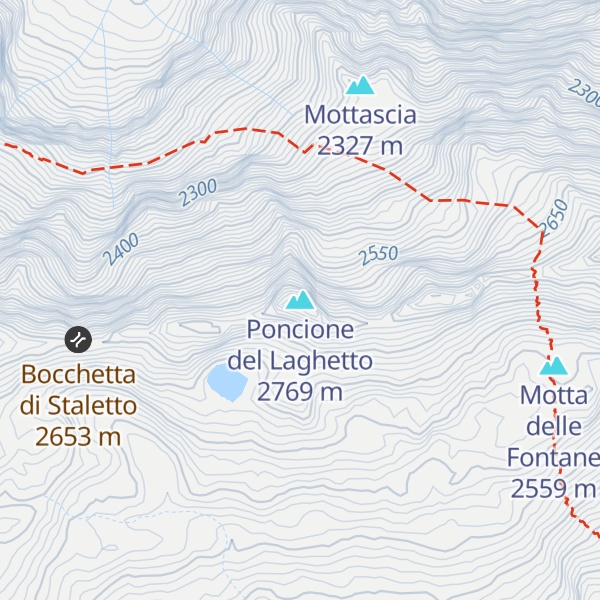 Map of Poncione del Laghetto