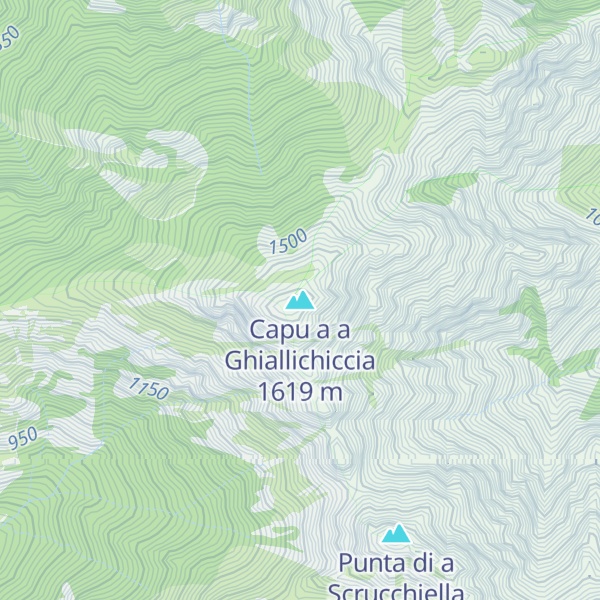 Map of Capu a a Ghiallichiccia