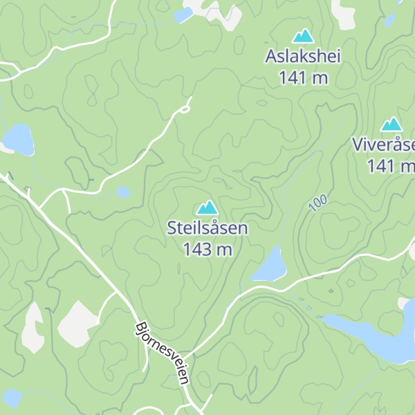 Map of Steilsåsen