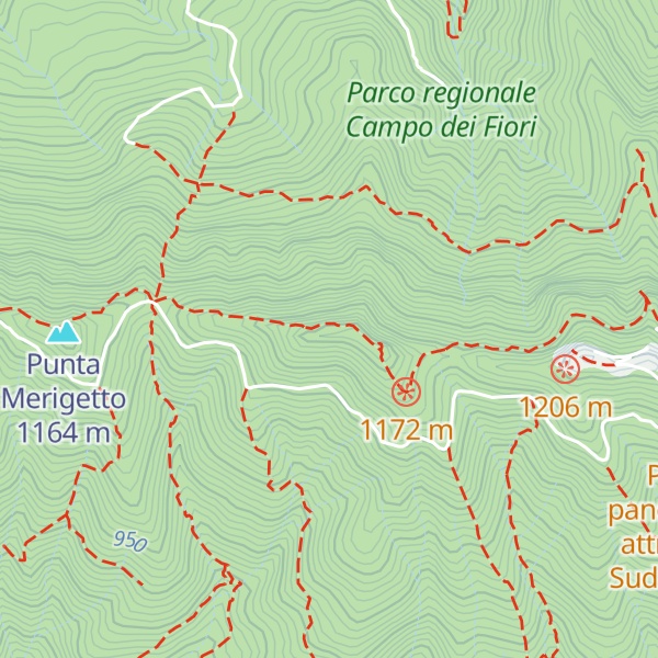 Map of Monte Campo Dei Fiori