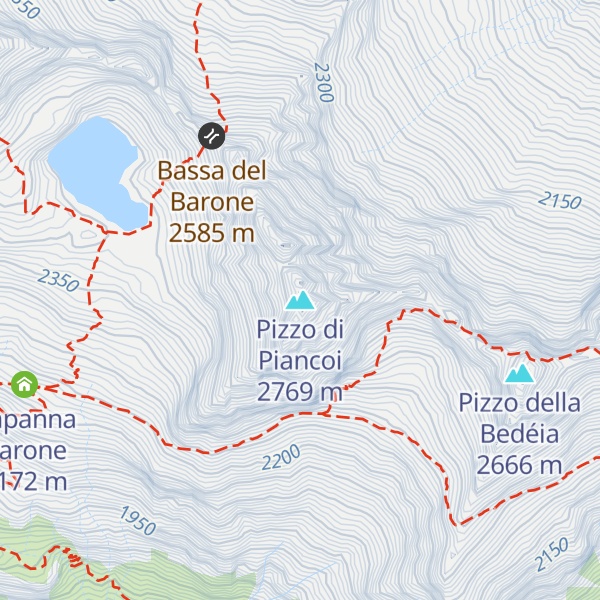Map of Pizzo di Piancoi