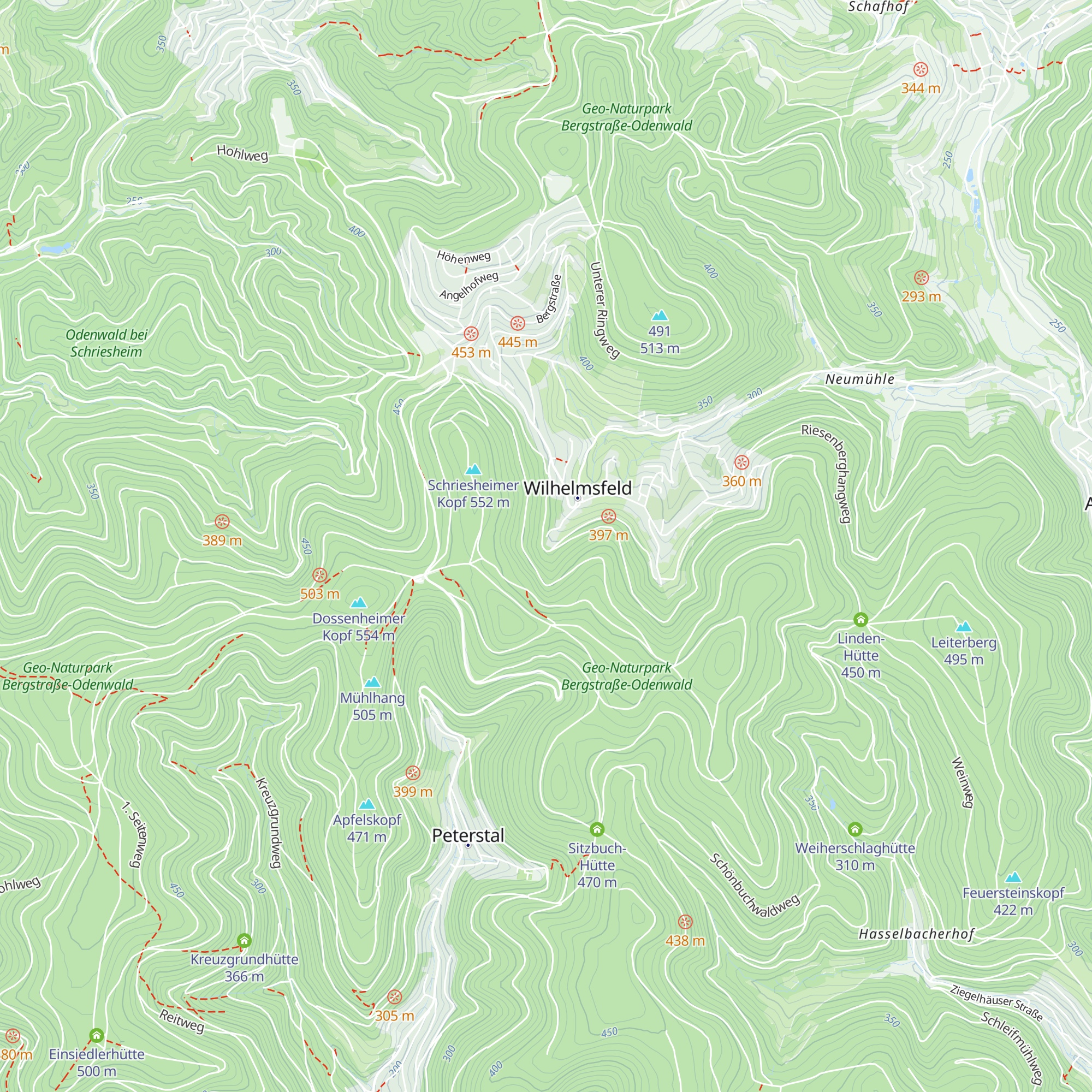 Hütte am Buchenhain map