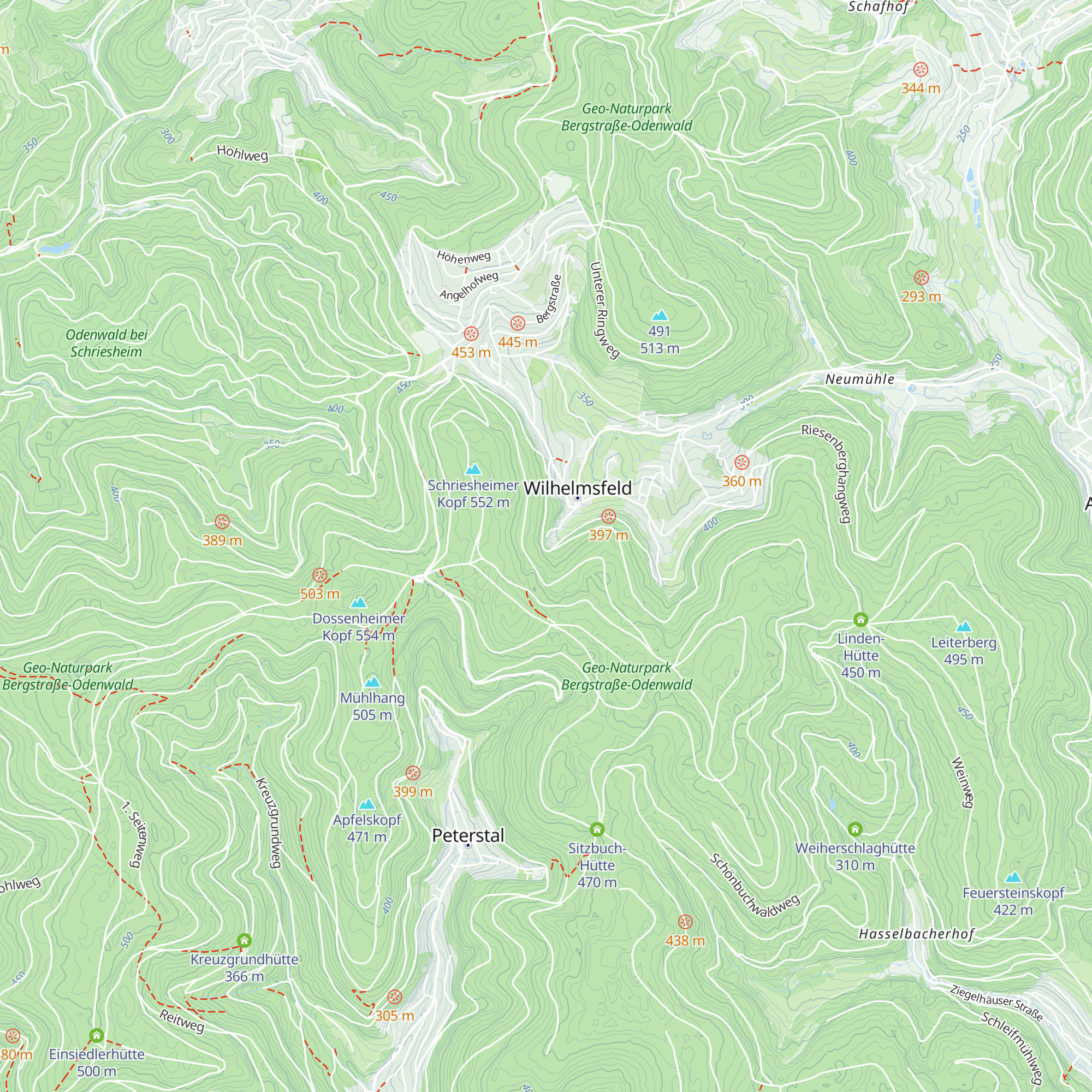 Hütte am Buchenhain map