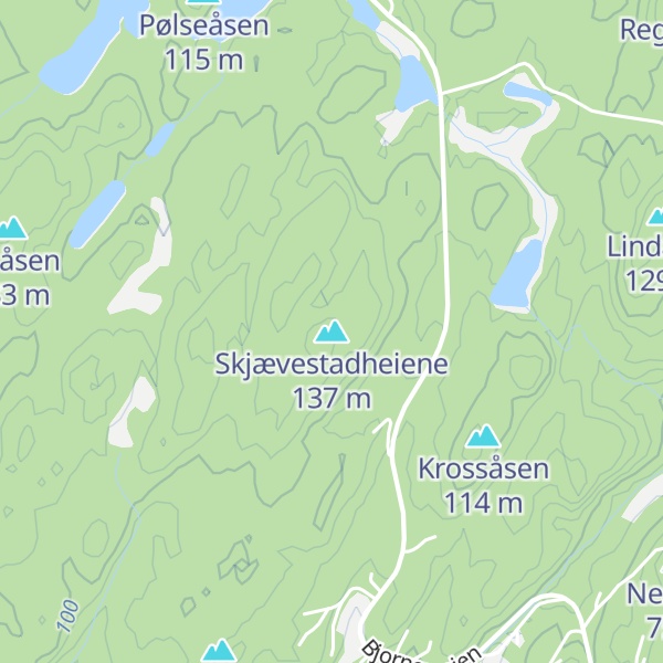 Map of Skjævestadheiene