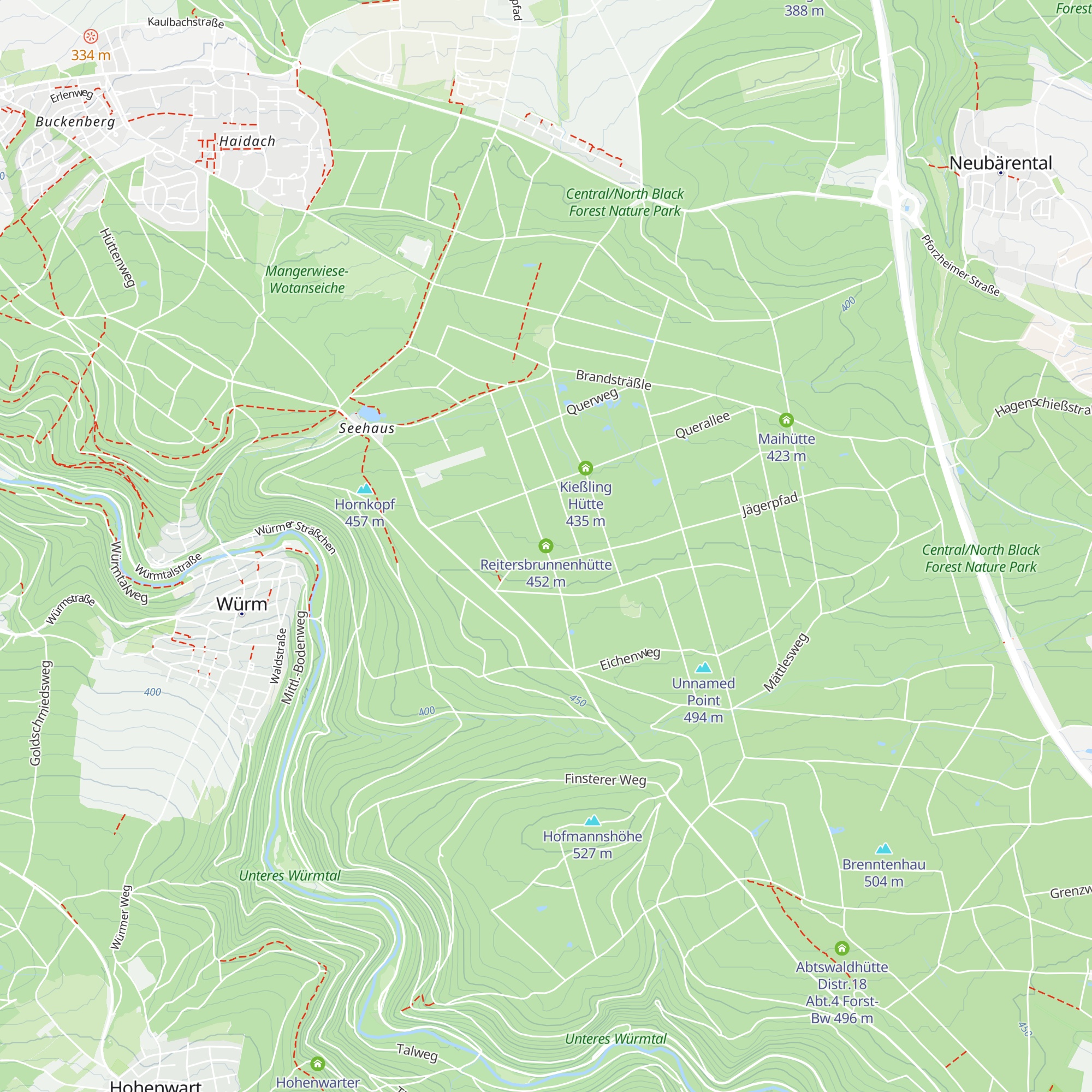 Reitersbrunnenhütte map