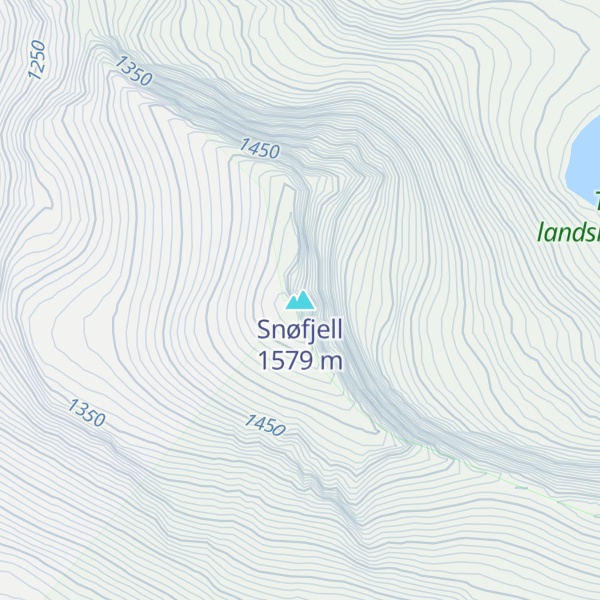 Map of Snøfjell
