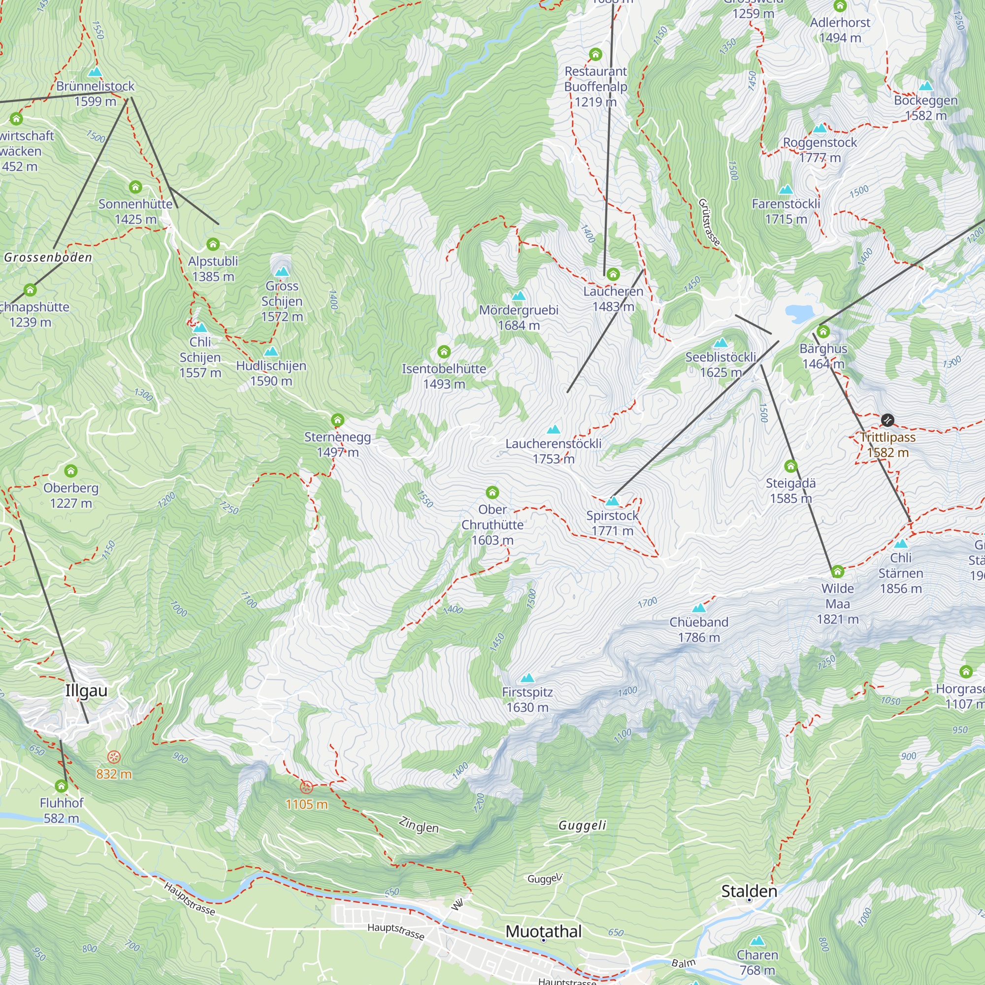 Ober Chruthütte map
