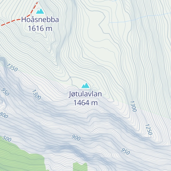 Map of Jøtulavlan