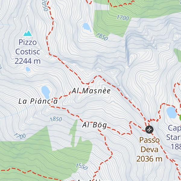 Map of Capanna Alpe Masnee