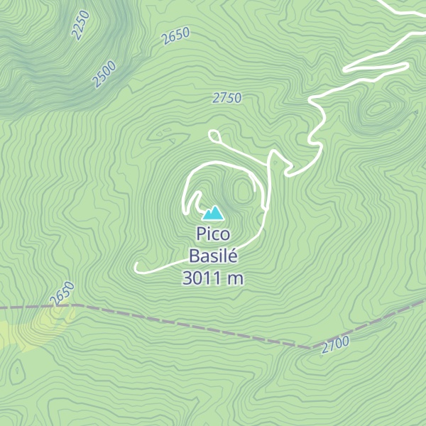 Map of Pico Basilé