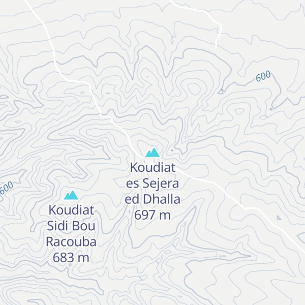 Map of Koudiat es Sejera ed Dhalla