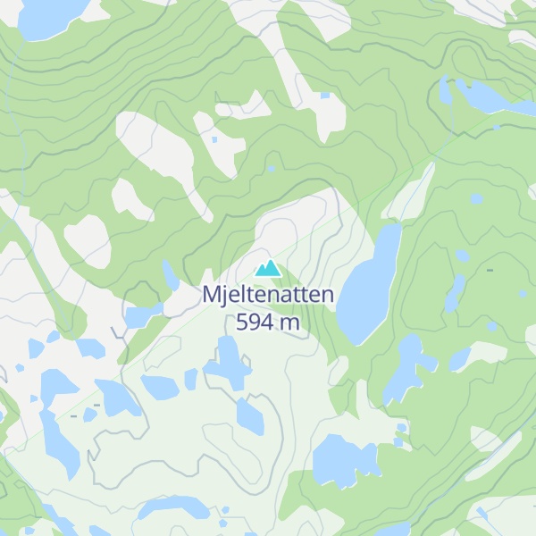 Map of Mjeltenatten