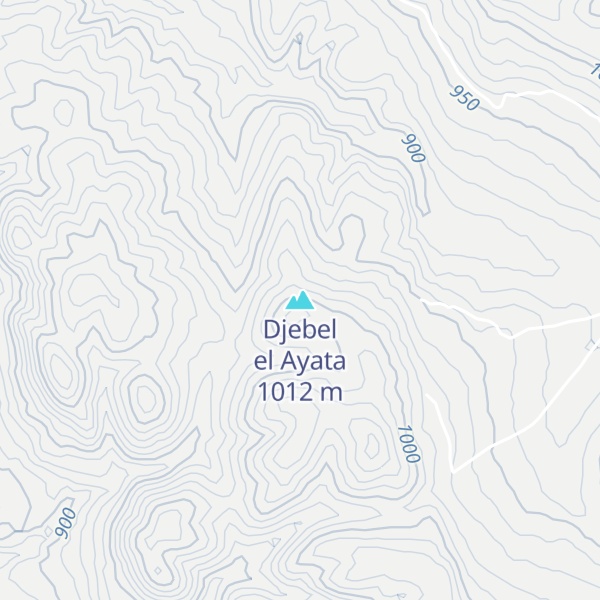 Map of Djebel el Ayata