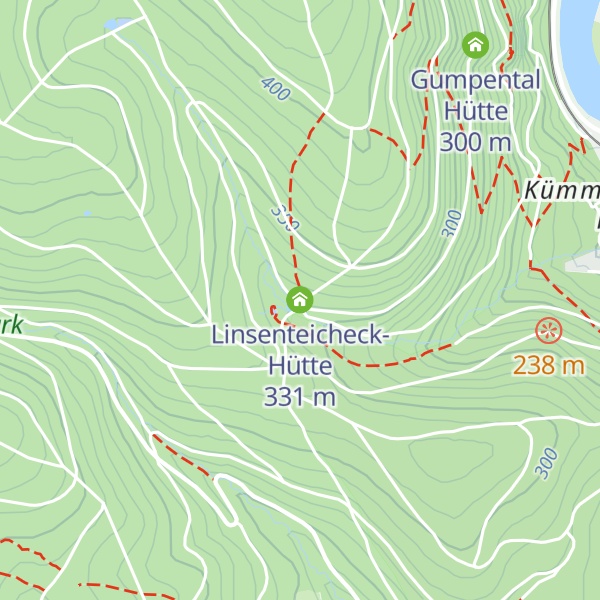 Map of Linsenteicheck-Hütte