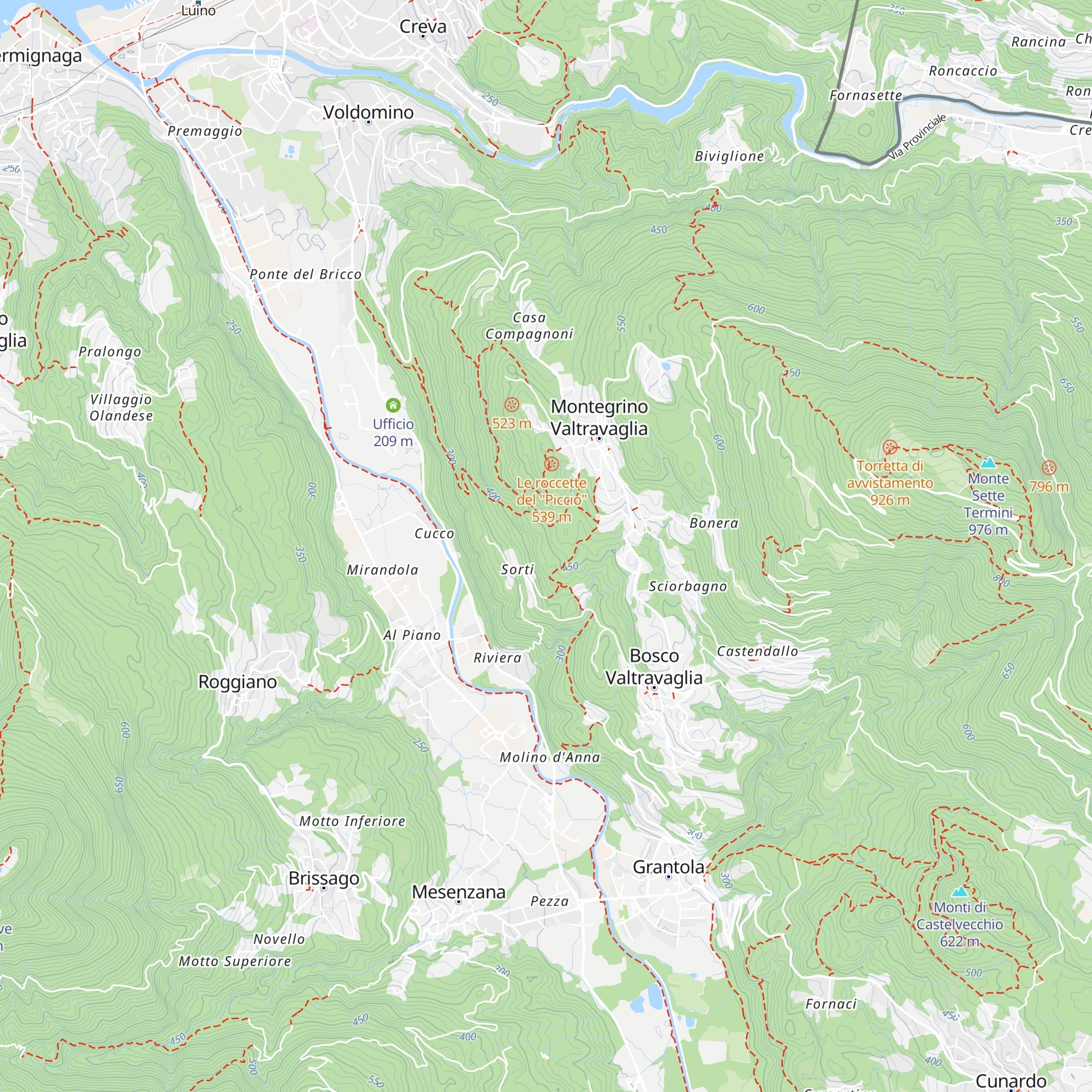 Cascina Runchin map