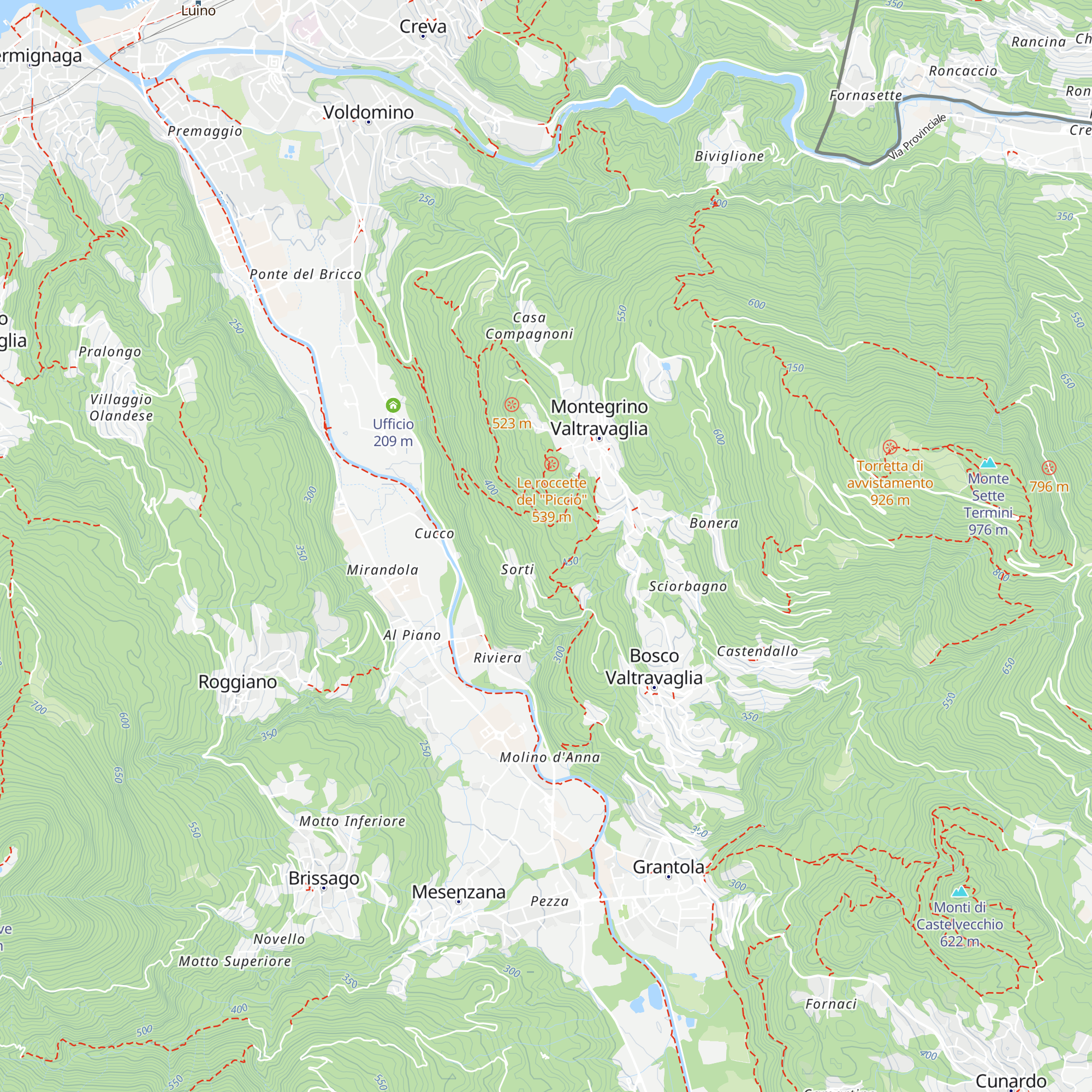 Cascina Runchin map
