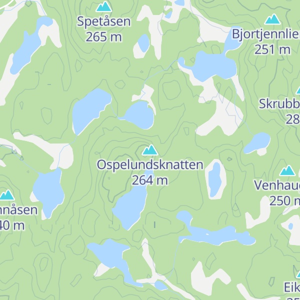 Map of Ospelundsknatten