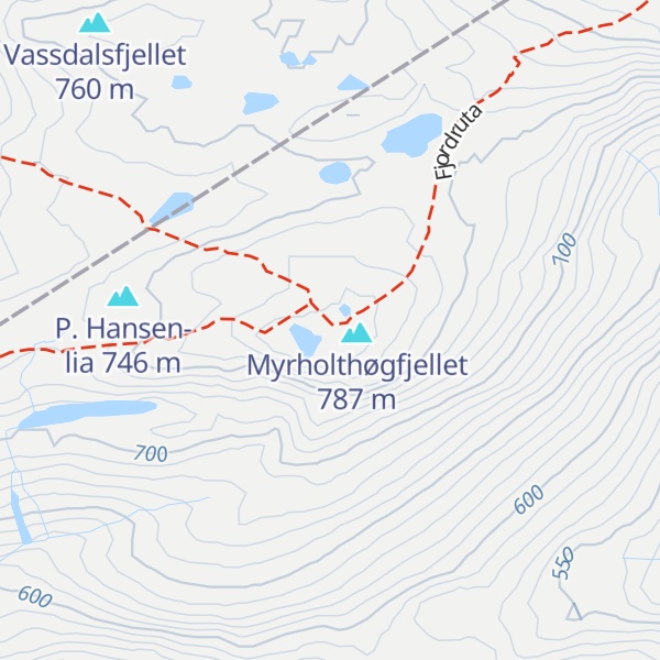 Map of Hardbakkhytta