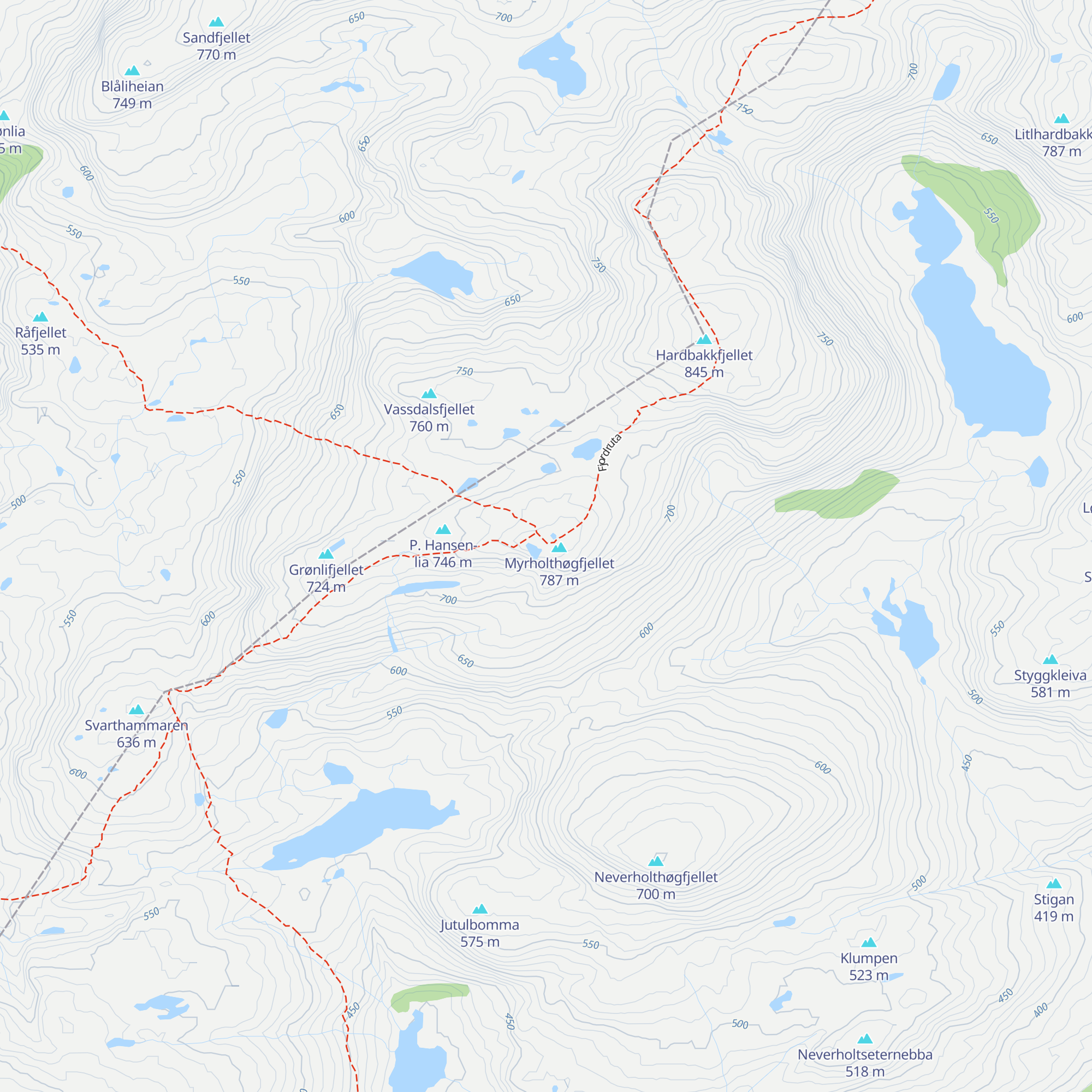 Hardbakkhytta map