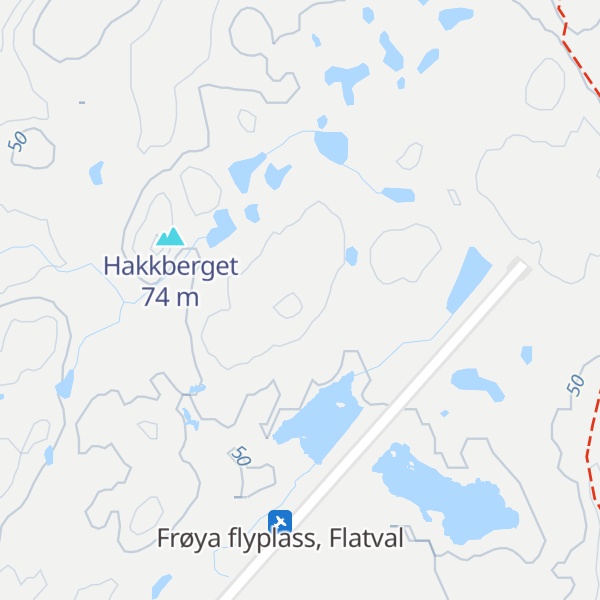 Map of Sperrvikberget