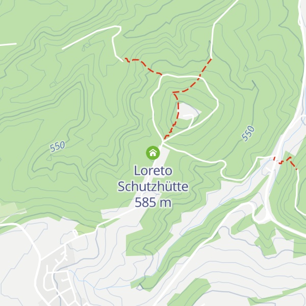 Map of Loreto Schutzhütte