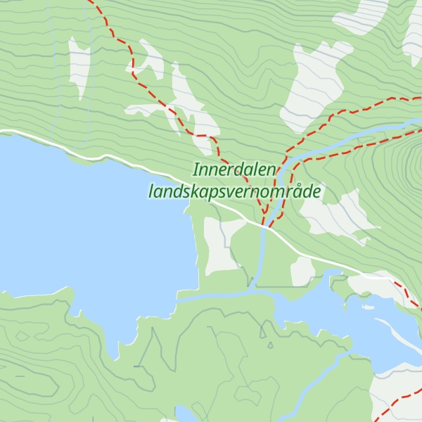Map of Renndølsetra