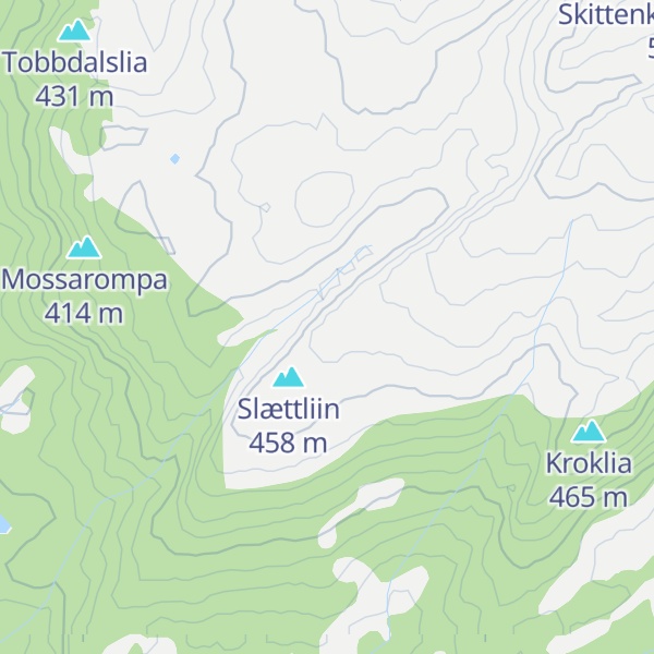 Map of Slættliene