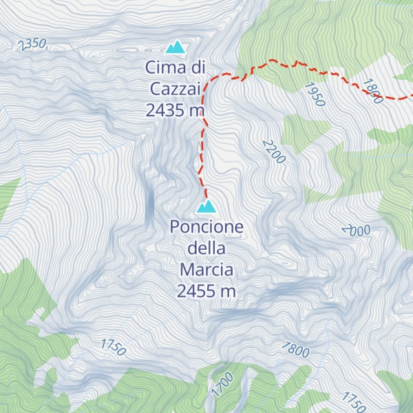 Map of Poncione della Marcia