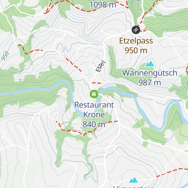 Map of Restaurant Krone
