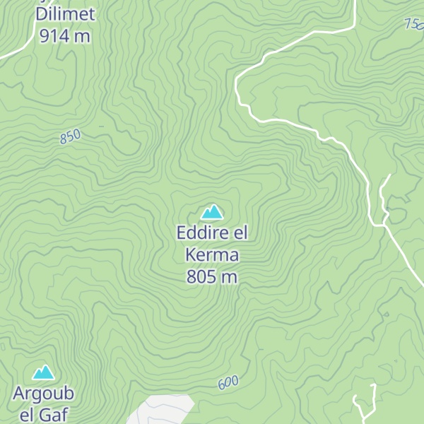 Map of Eddire el Kerma