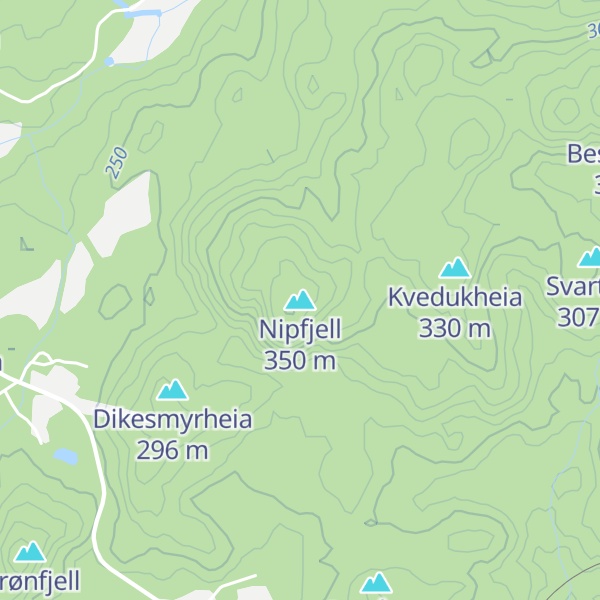 Map of Nipfjell