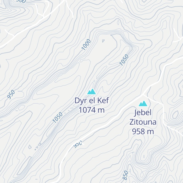 Map of Dyr el Kef