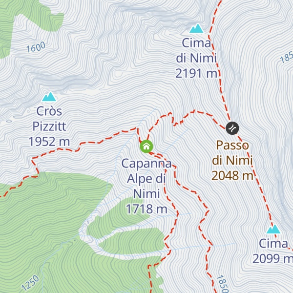 Map of Capanna Alpe di Nimi