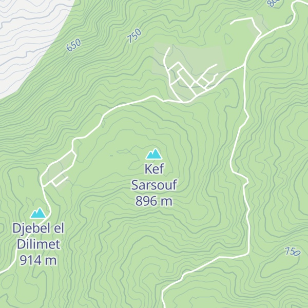 Map of Kef Sarsouf