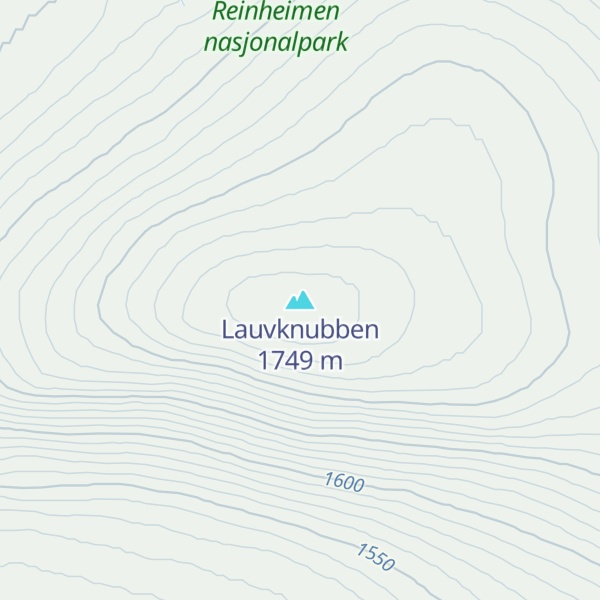 Map of Lauvknubben