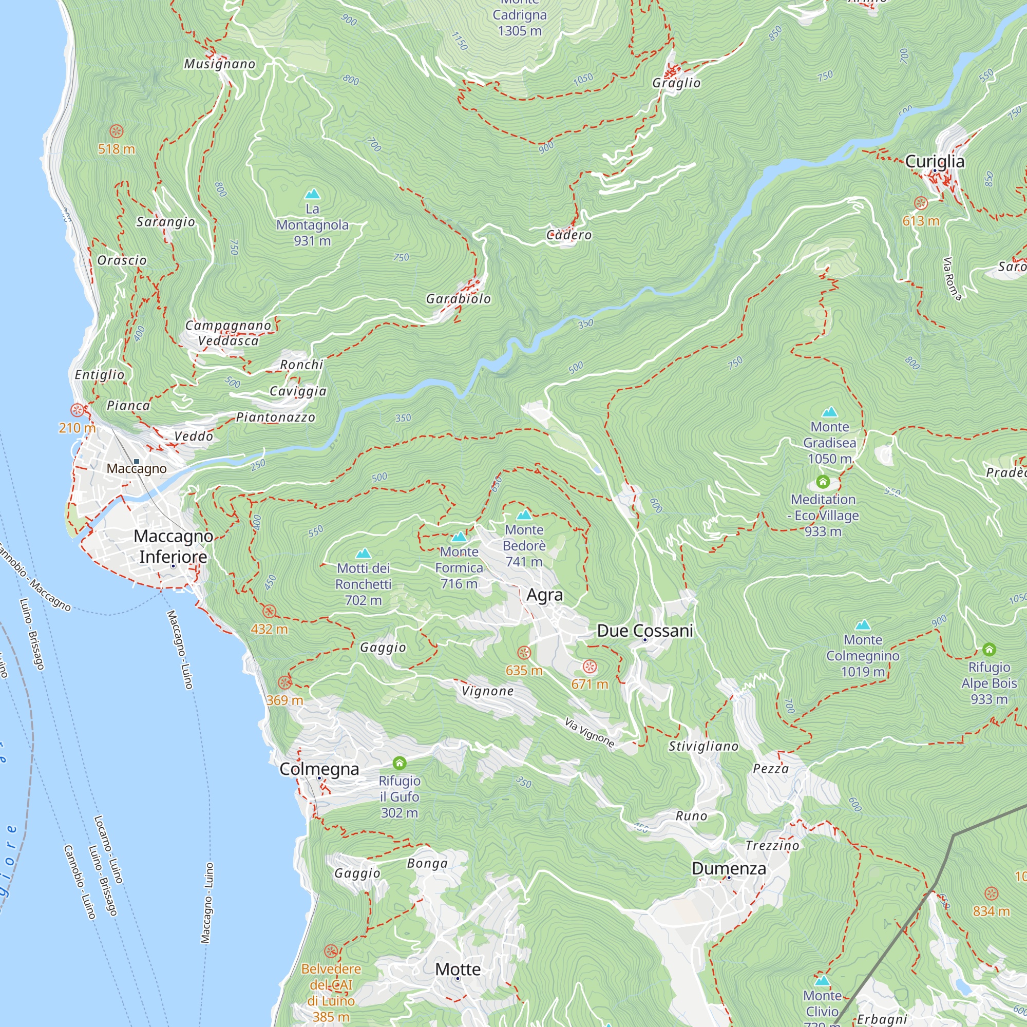 Grotto Bedorè map