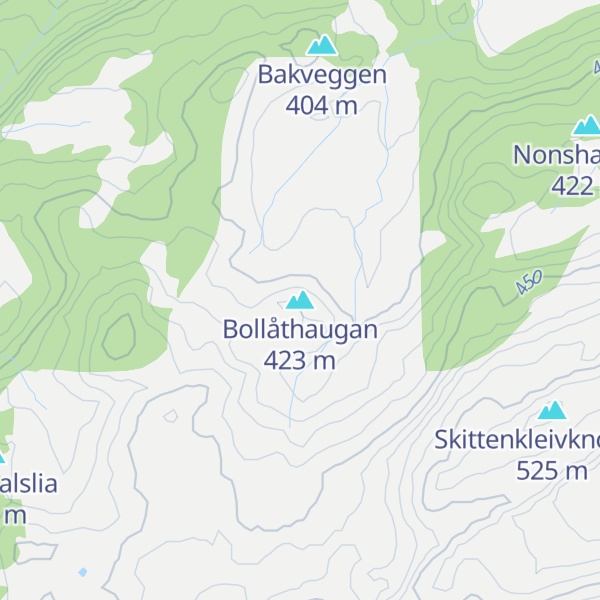 Map of Bollåthaugan