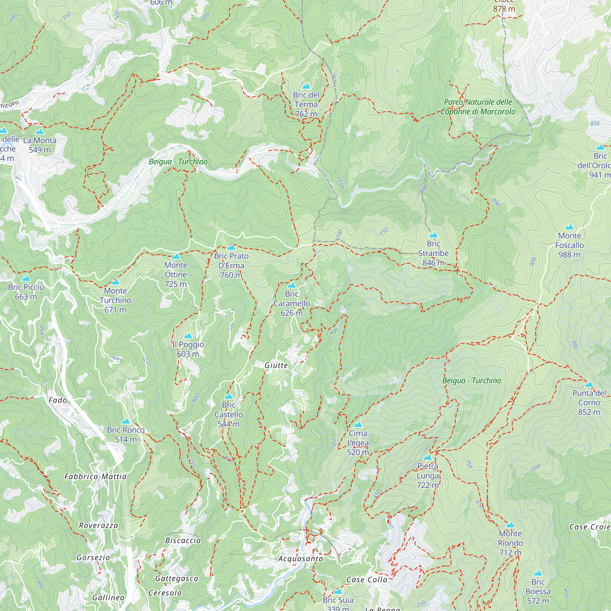 Baracca de Pria map
