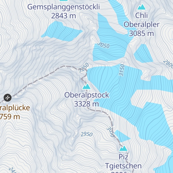 Map of Oberalpstock