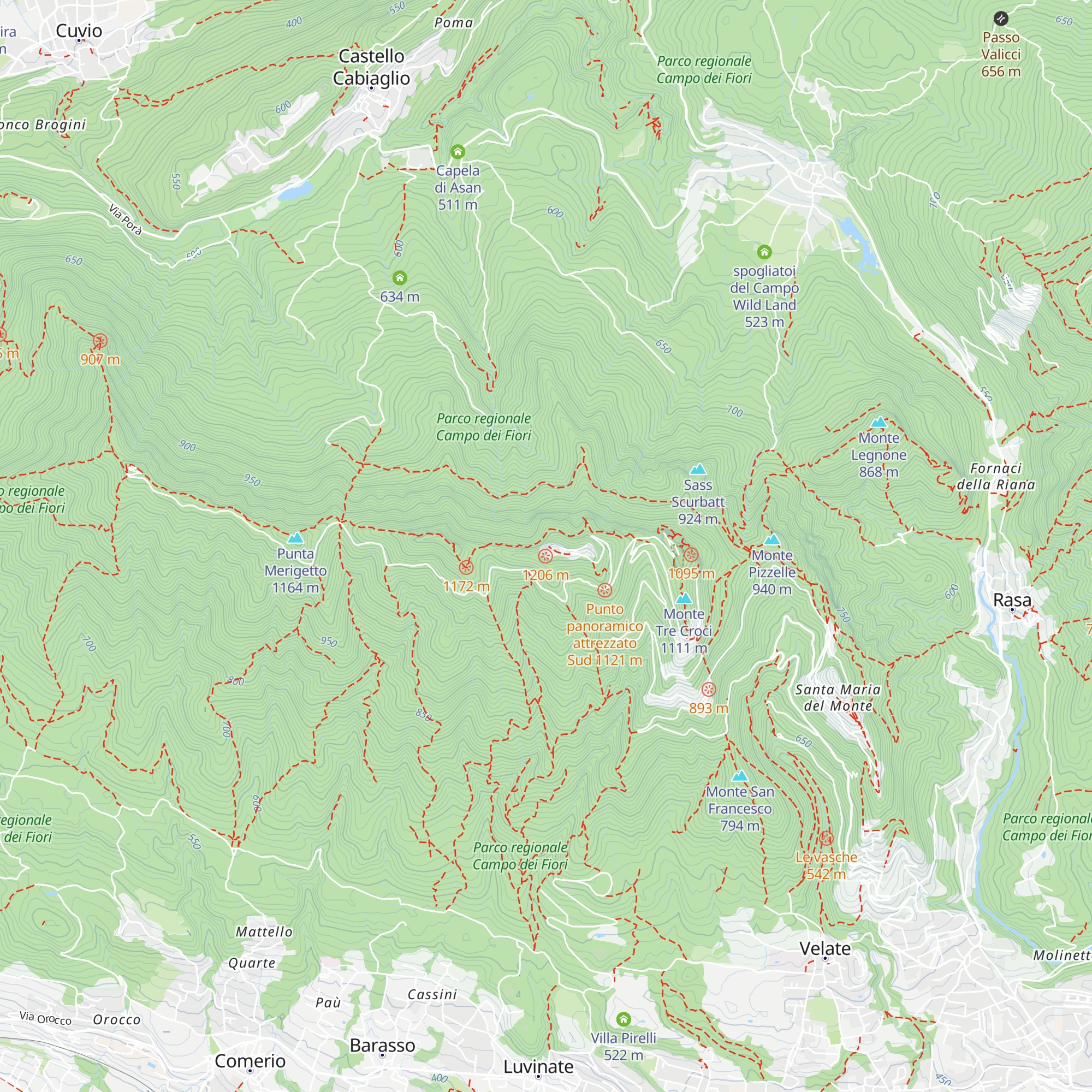 Nuova ala Osservatorio map