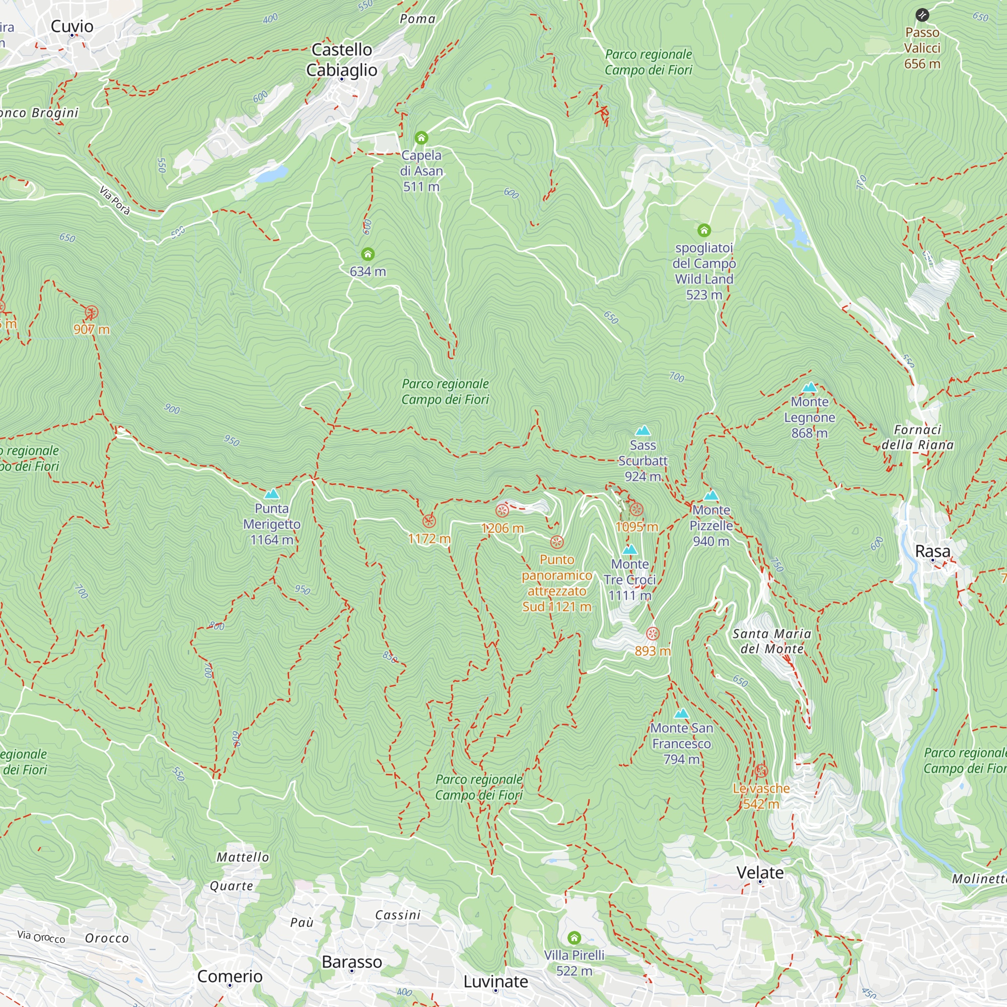 Serra fredda map