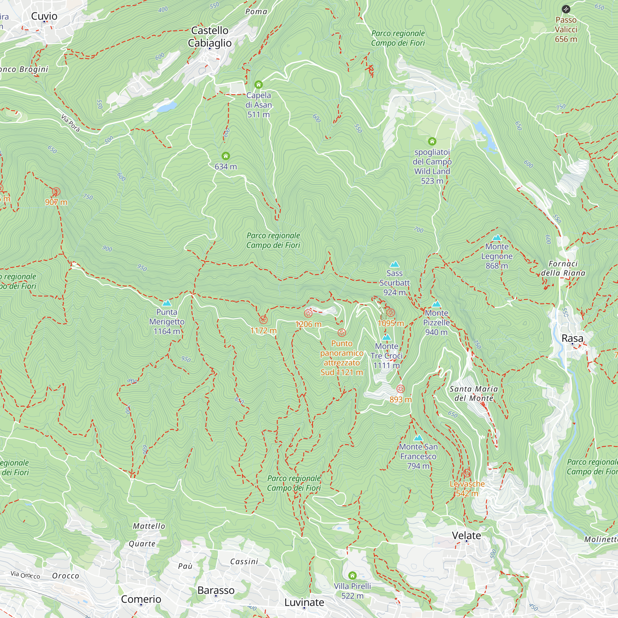 Serra fredda map