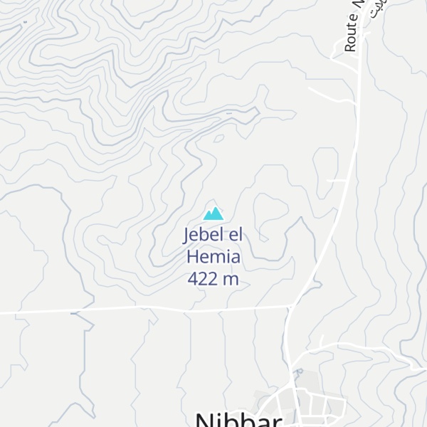 Map of Jebel el Hemia