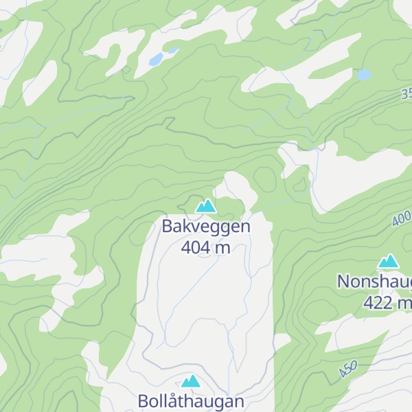 Map of Bakveggen